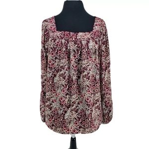 LC Lauren Conrad Blouse Size XL Loose Fitted Top